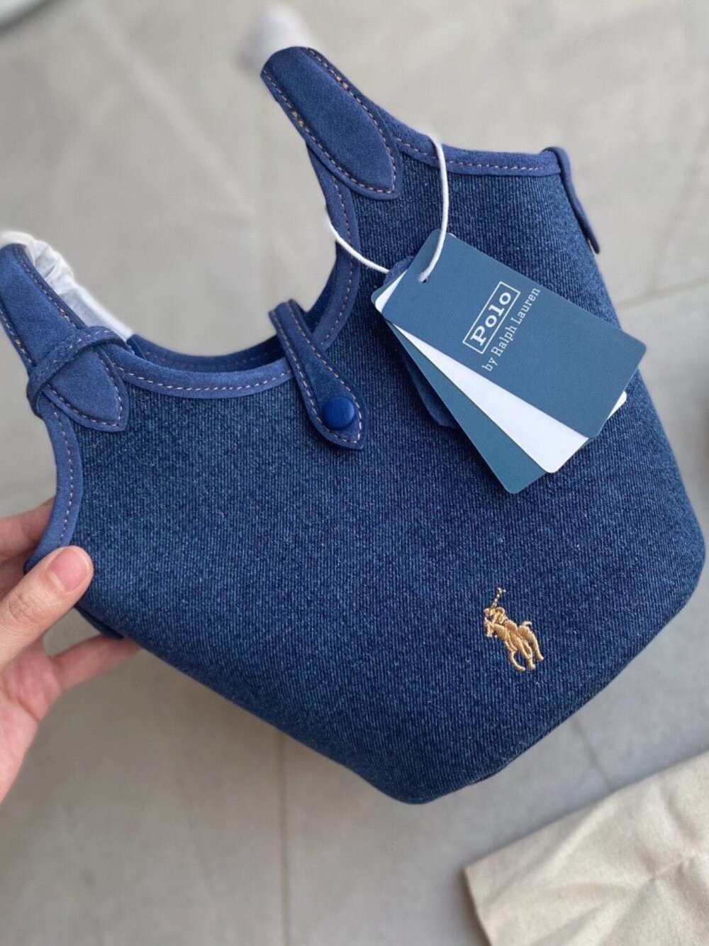 Polo Ralph Lauren Polo Play Denim Mini Tote Bag